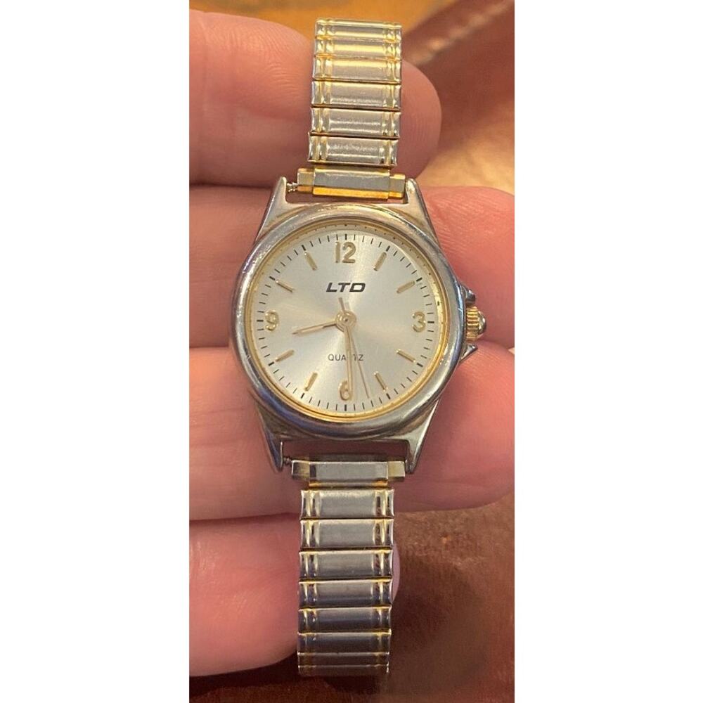 Women's Two Tone LTD 25mm Watch, Quartz, Expanding Band